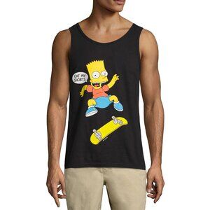 New! Bart Simpson Eat My Shorts Skateboard Tank Top T-Shirt